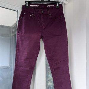 Gap girlfriend burgundy jeans